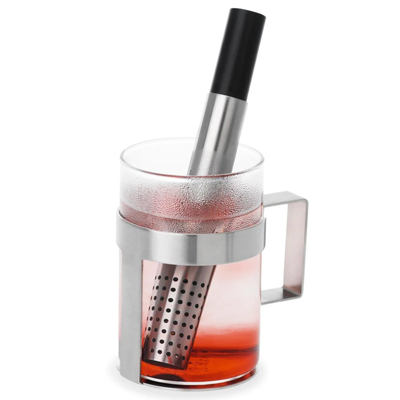 Stainless Steel Loose Leaf Tea Filer Infuser Stick Steeper Strainer for Herbs Spices Maker | Дом и сад