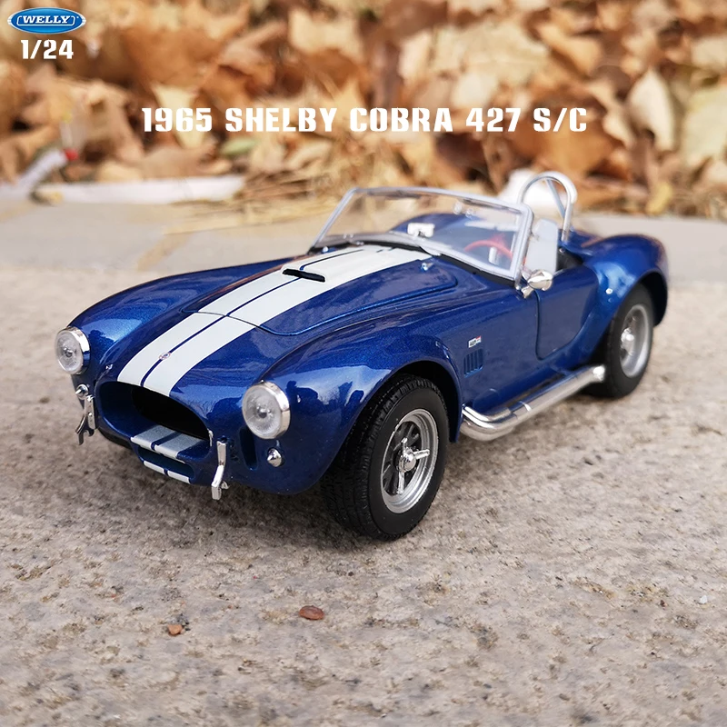 

Welly 1:24 1965 Shelby Cobra 427 S/C Alloy Car Model Car Simulation Decoration Car Collection Gift Toy Die Casting Model Boy Toy