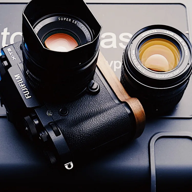 Идеально подходит для Fuji Fujifilm X-T3 XT3 X-T2 XT2 орех ручной работы деревянный держатель