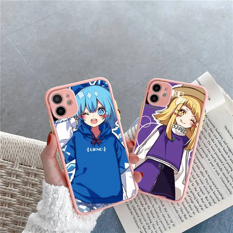

Touhou Project Phone Case Matte Transparent for iPhone 7 8 11 12 s mini pro X XS XR MAX Plus Clear mobile bag