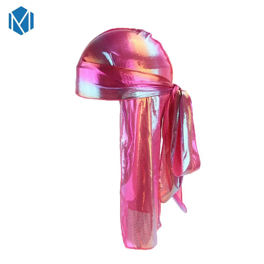 Type 17 Шелк дюраг Атлас мужской Durags парик бандана пиратская шляпа бандо Cheveux Женская повязка на голову эластичная повязка Haarbanden Voor Vrouwen - Цвет: Type 17