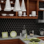 Настенные стикеры в виде Школьной Доски шестиугольной формы для гостиной, столовой, кухни, плиты, настенные наклейки, домашний декор, Съемный Виниловый постер