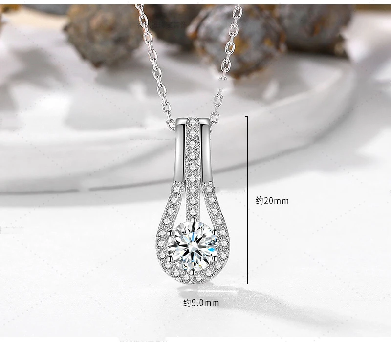 

2020 hot new arrival arrives sterling silver S925 retro light luxury 5A super shining zircon female money chain pendant
