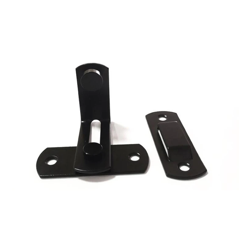 

Barn Door Lock Black 48*35mm American Warehouse Door Lock Stainless Steel Sliding Door Lock Home Hardware Lock