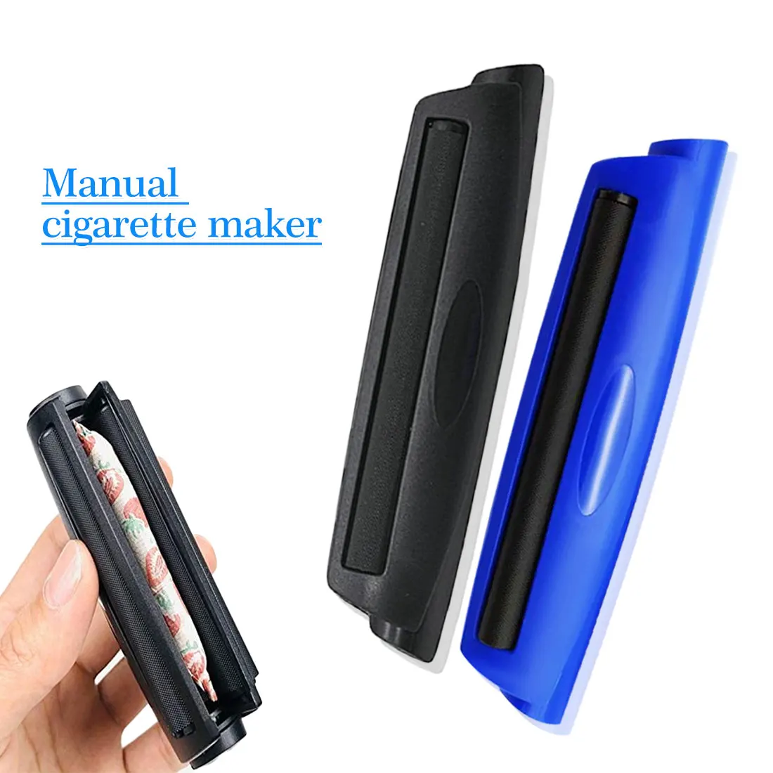 

Portable Cigarette Rolling Machine 110mm Joint Cone Roller Manual Maker Tool Plastic Manual Tobacco 2021 Hot Selling