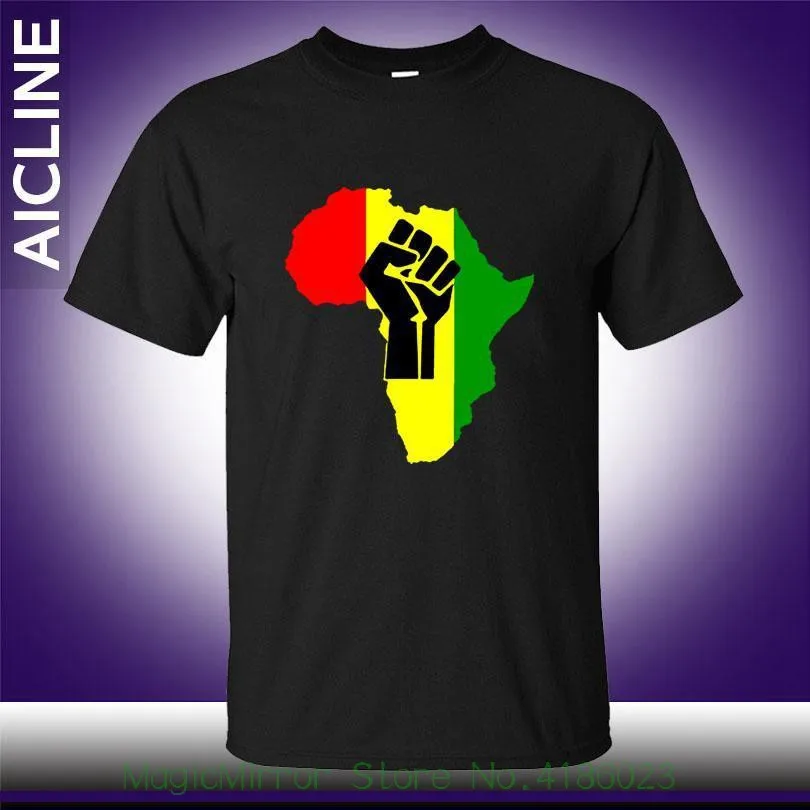 

Africa Power Rasta Reggae Music Logo Men's T-shirt Man Cotton Camisetas Print Print T Shirt Fashion Short Sleeve