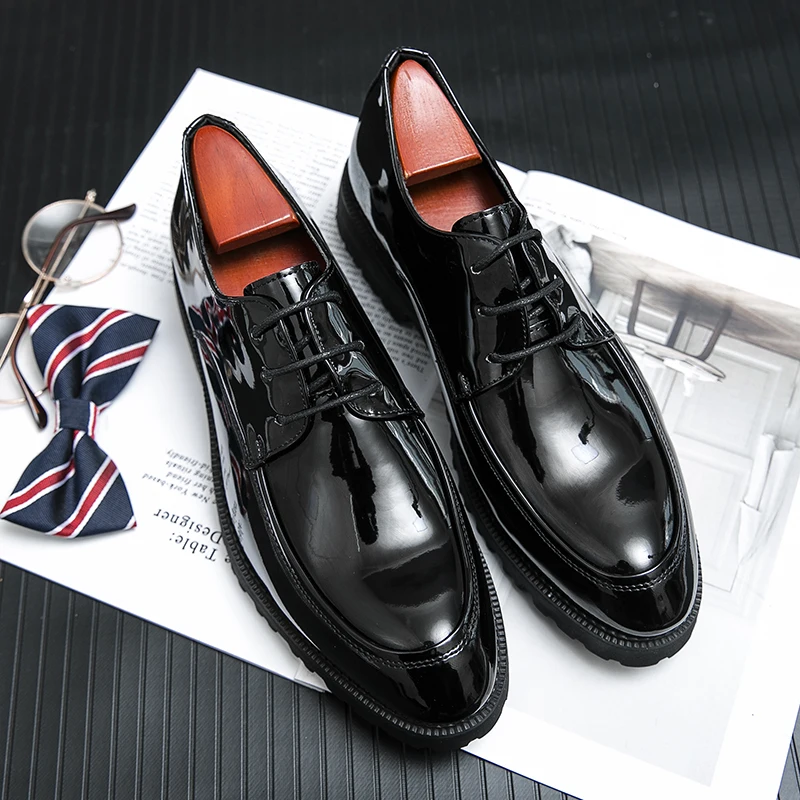 

2021 spring and autumn men's shoes leather natural leather casual fashion luxury business social outdoor lace-up men's shoes
