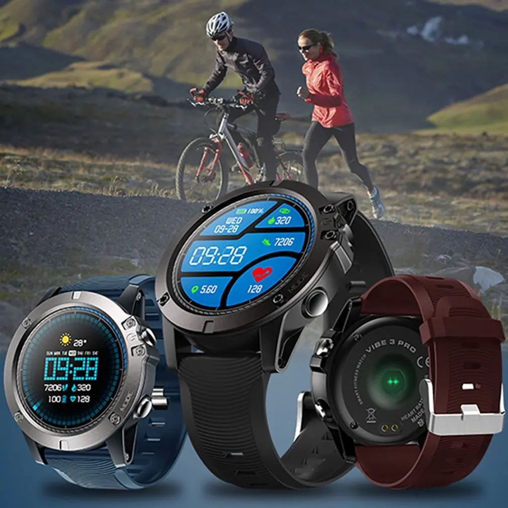 Zeblaze VIBE 3 pro Smart Touch Экран Беспроводной испытания здоровья часы Водонепроницаемый