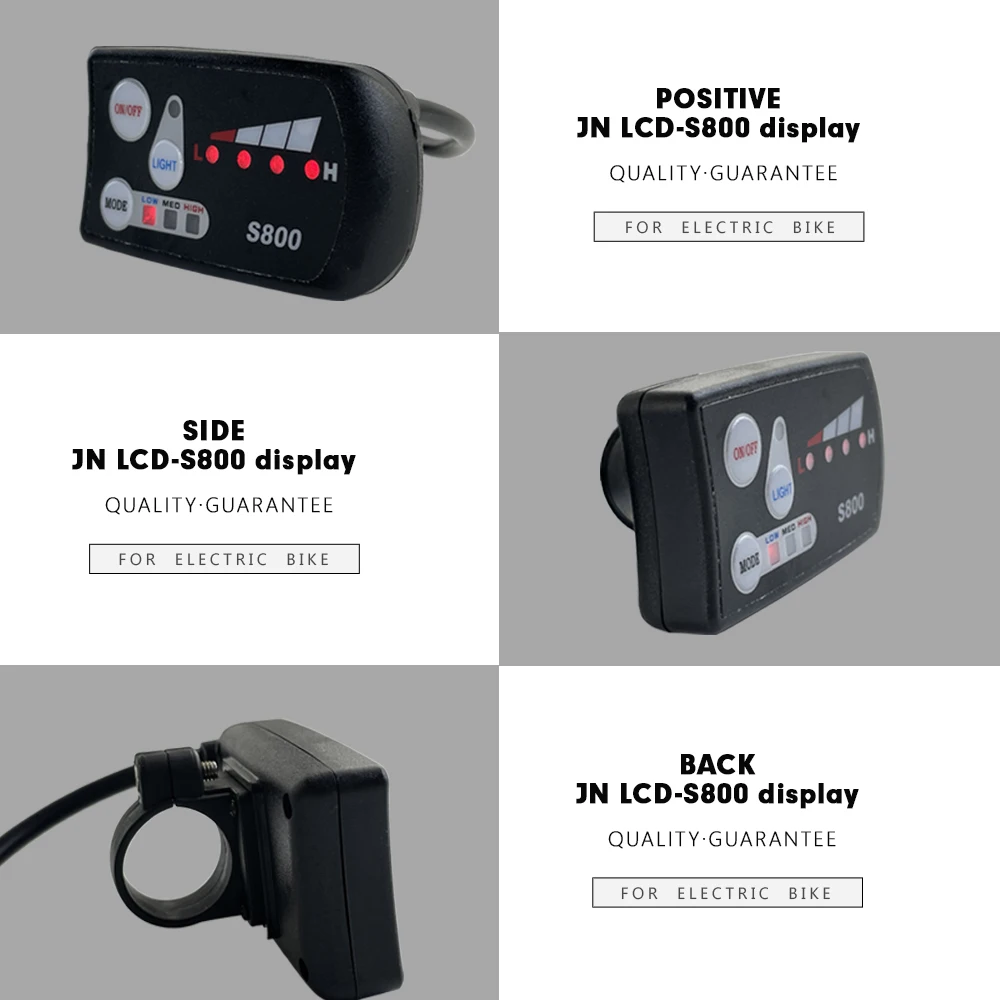 

JN Electric Bicycle LED S800 Display 36V/48V 5 Pin SM Plug for JN E-Bike Controller Pasion E-Bike Motor Conversion Kit