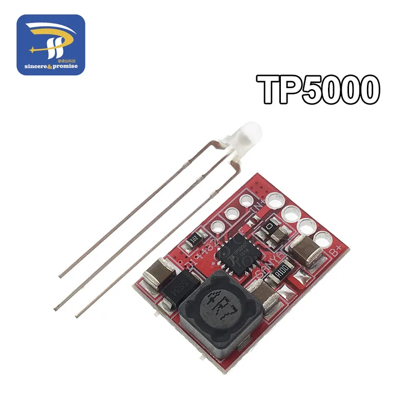 TP5000 TP5100 управление зарядкой блок питания плата TP5000 1A 2A совместима с 4,2 в 8,4 в одиночные и двойные литиевые батареи - Цвет: TP5000