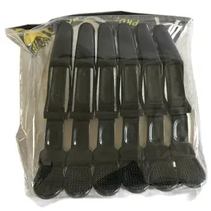 6 шт. пластиковые черные зажимы для волос из крокодиловой кожи зажимы для стрижки волос для салона зажимы для стрижки волос