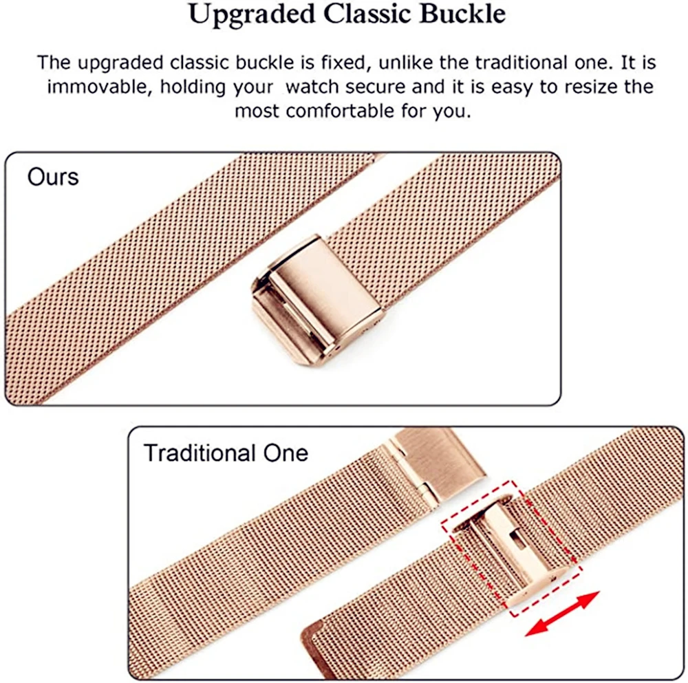 

22 20mm Strap For Samsung Galaxy Watch 3 45mm 41mm Active 2 Band Milanese Loop Bracelet For Huawei Watch 3 Pro GT 2E/2 Pro 46mm