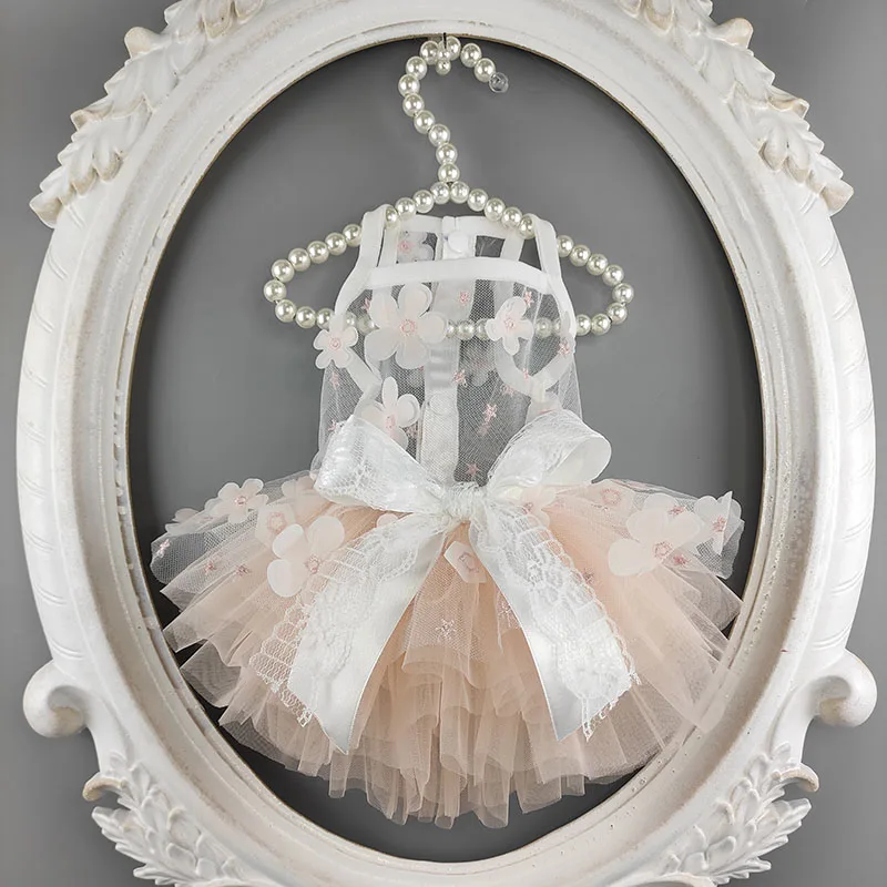 Дизайн кружевное платье с бантом для принцессы свадебное кошек плюшевый Пудель