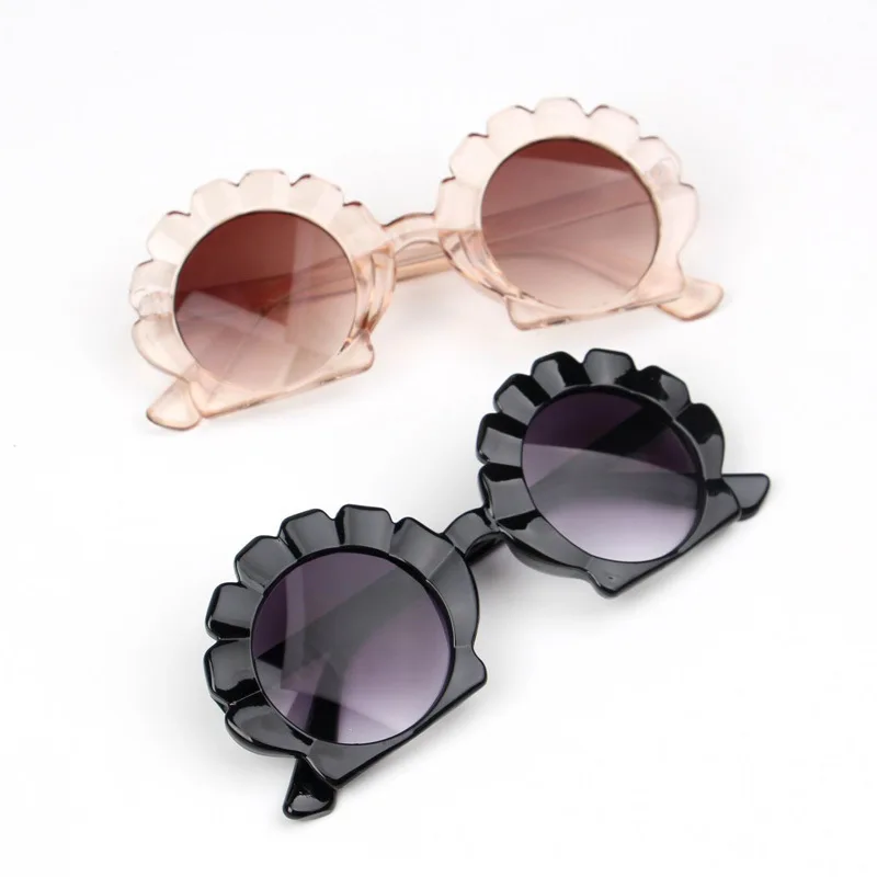 

Pink Shell Shape Kids Sunglasses Children Cute Blue Sun Glasses Girls Boys Baby Eyeglasses Colored Lenses Trends 2021 Gifts