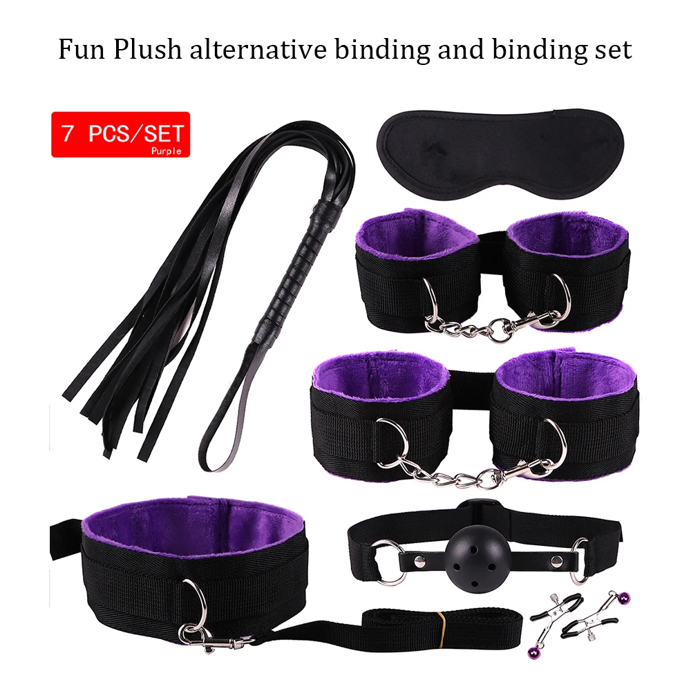 7/8/9/10/11 шт секс игрушка для взрослых женщин и мужчин наручники зажимы сосков кнут