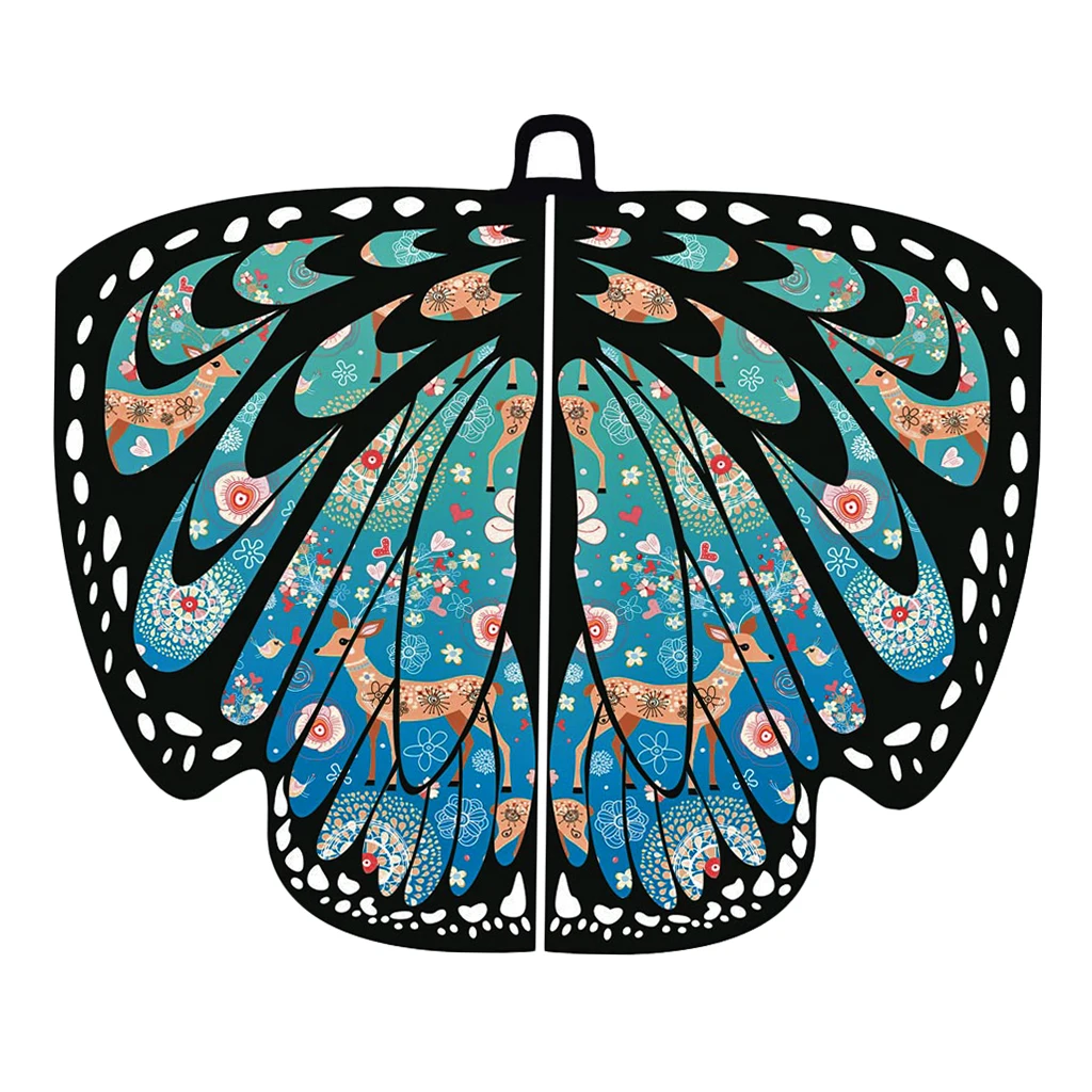 Девушка ребенок бабочка крыло шаль шарф танцевальный костюм Рождественское