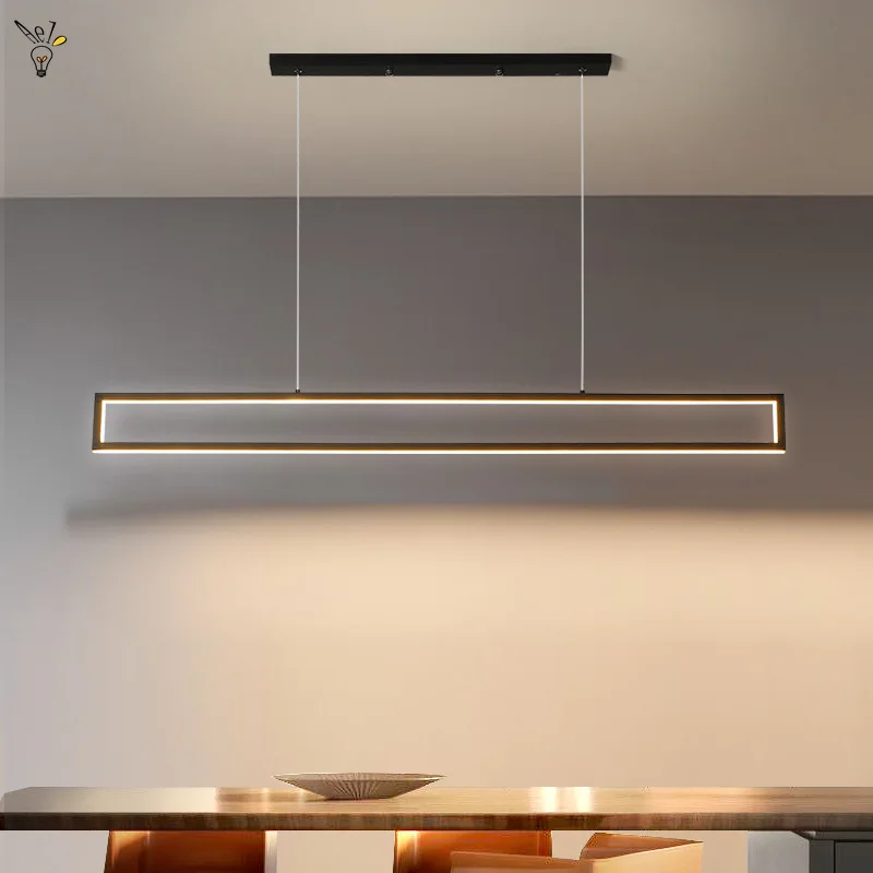 Modern LED Pendant Lights for Dining Room Office Kitchen Home Hanging Light Chandelier Industrial Indoor Fixtures Remote Dimming