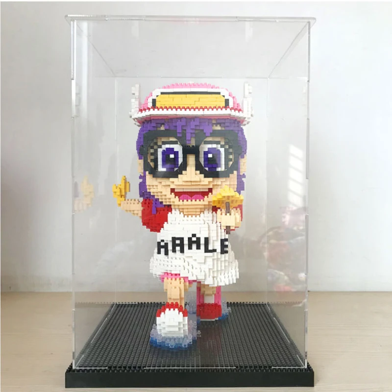 

Large Cartoon Character 3D Model Building Block DIY Cartoon Girl Diamond Block Adult Decompression Toy Child Gift Without Box