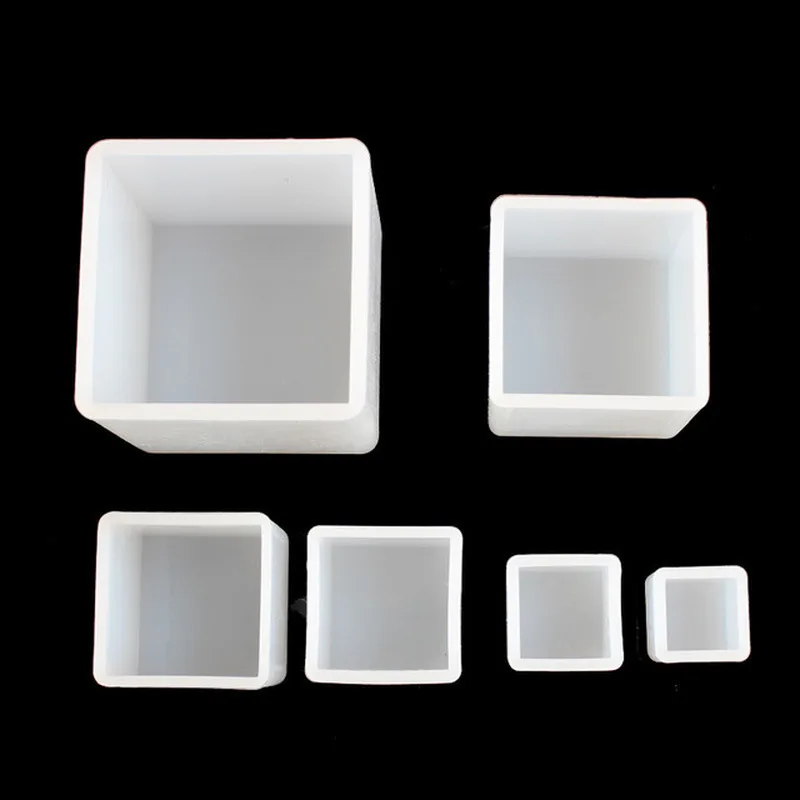 Куб DIY силиконовая форма Прозрачная квадратная УФ отверждаемая эпоксидная смола