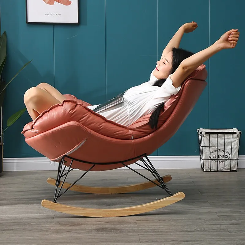 

Rocking Chair Reclining Chair Adult Balcony Lazy Leisure Sofa Sitting Room Single-person Snail Chair