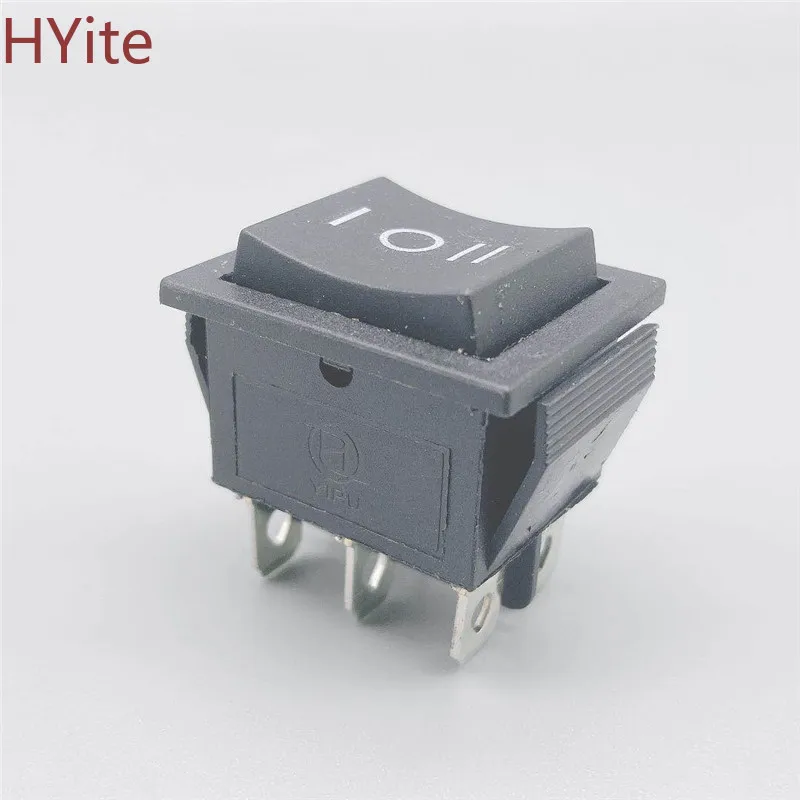 2pcs momentary rocker switch 6 flat pins,double sides spring return to middle after released