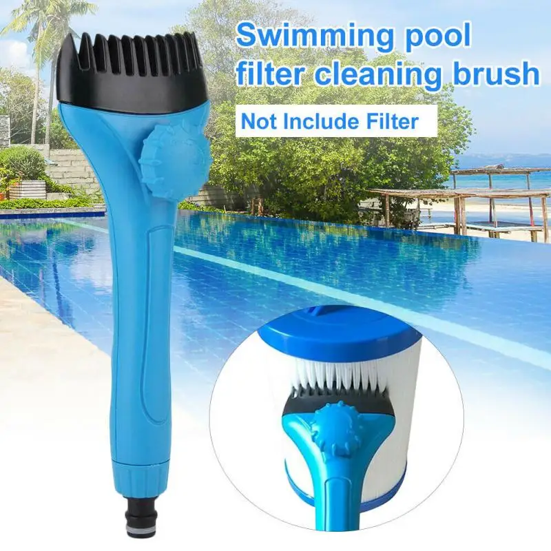 

New Swimming Jet Pool Spa Filter Cartridge Cleaner Wand Cleaning Brush Accessories Hot Tub Water Hand Held Cleaning Brush