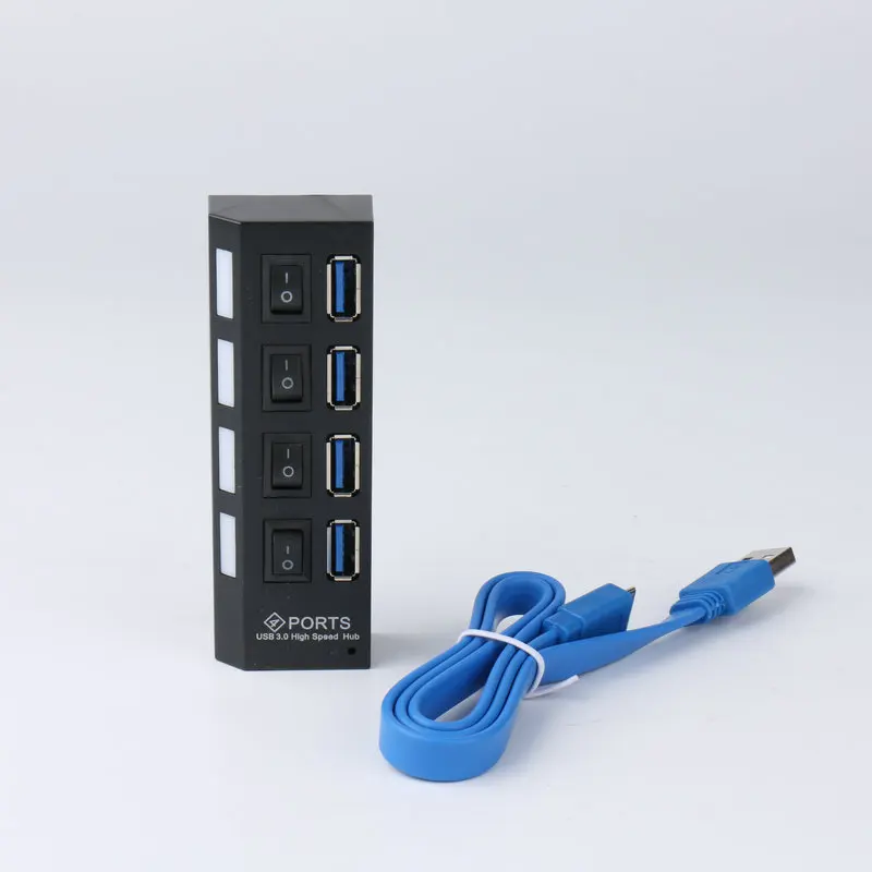 4Port Micro USB Hub3.0 Splitter for Tablet Laptop Computer Notebook High Speed 480Mbps 30 Hub LED with ON/OFF Switch | Безопасность и