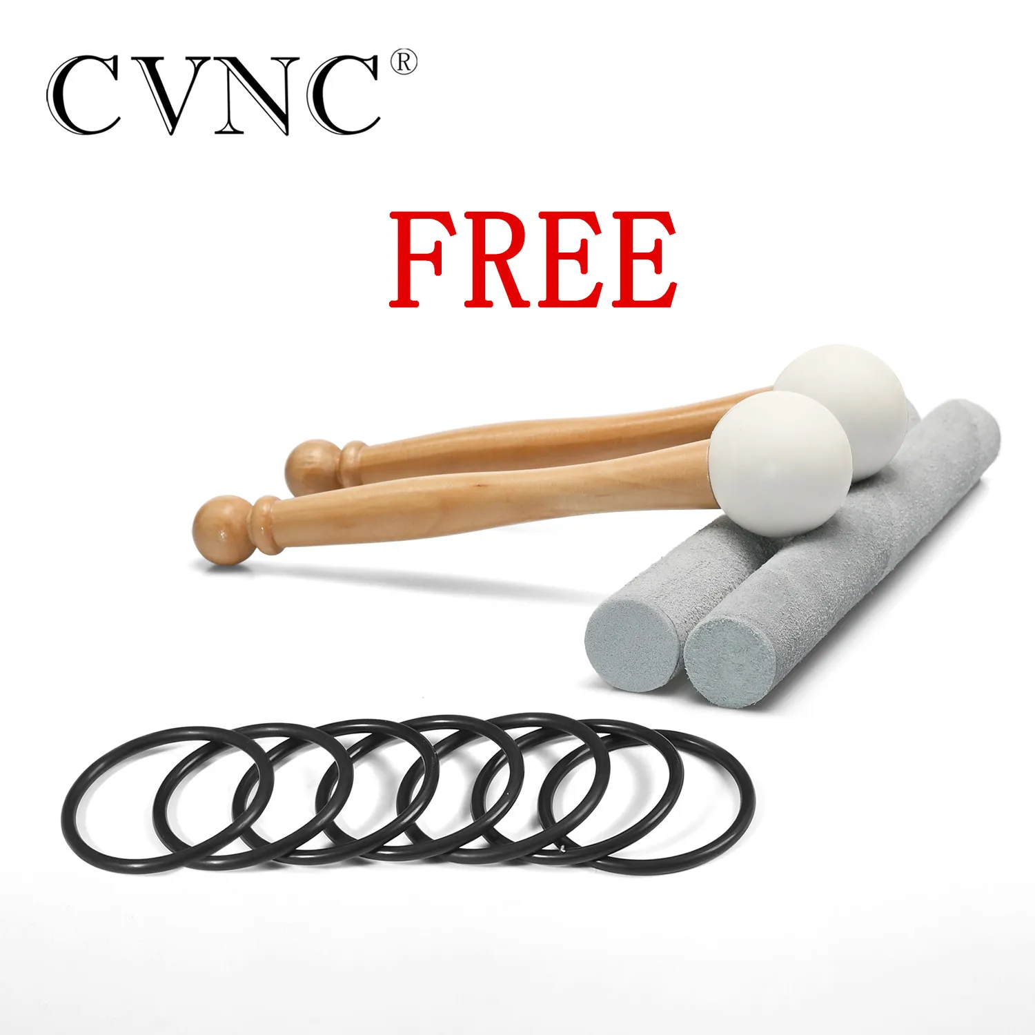 Набор из 7 предметов Матовый Кварцевый Поющий набор CVNC 8 14 дюймов|Колокольчики и