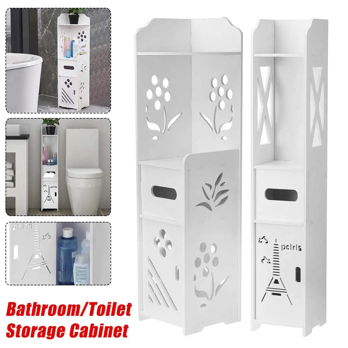 Маленький боковой шкаф/угловой шкаф для ванной комнаты полка хранения стеллаж