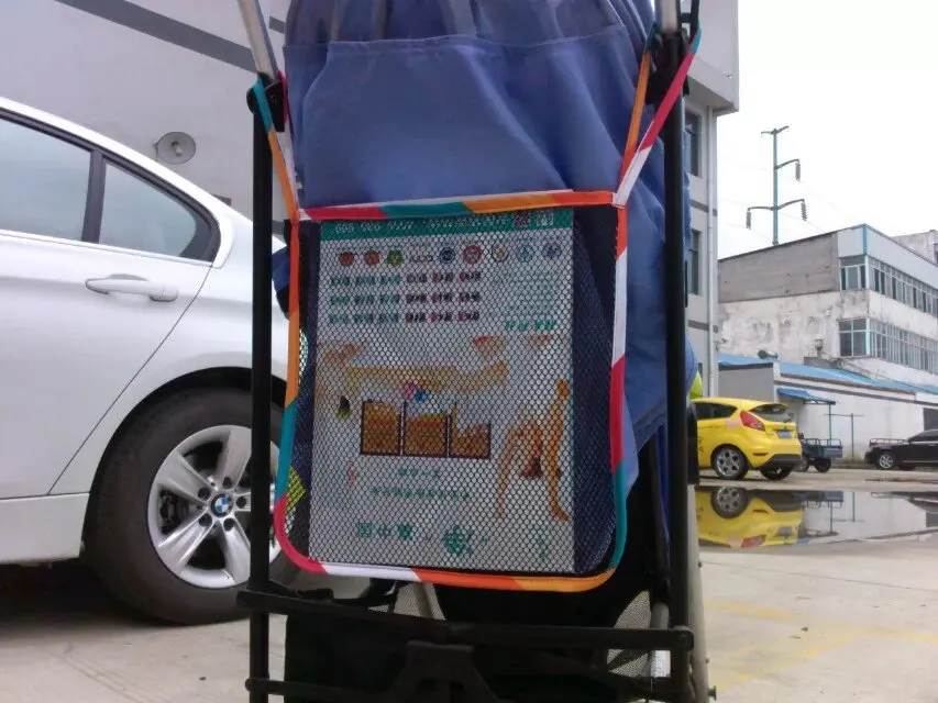 Универсальная Сетчатая Сумка для детской каретки подвесная сумка Женская черная