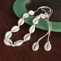 bohemian beach sea shell pendant chain choker leisure necklace jewelry gift women wedding party jewelly