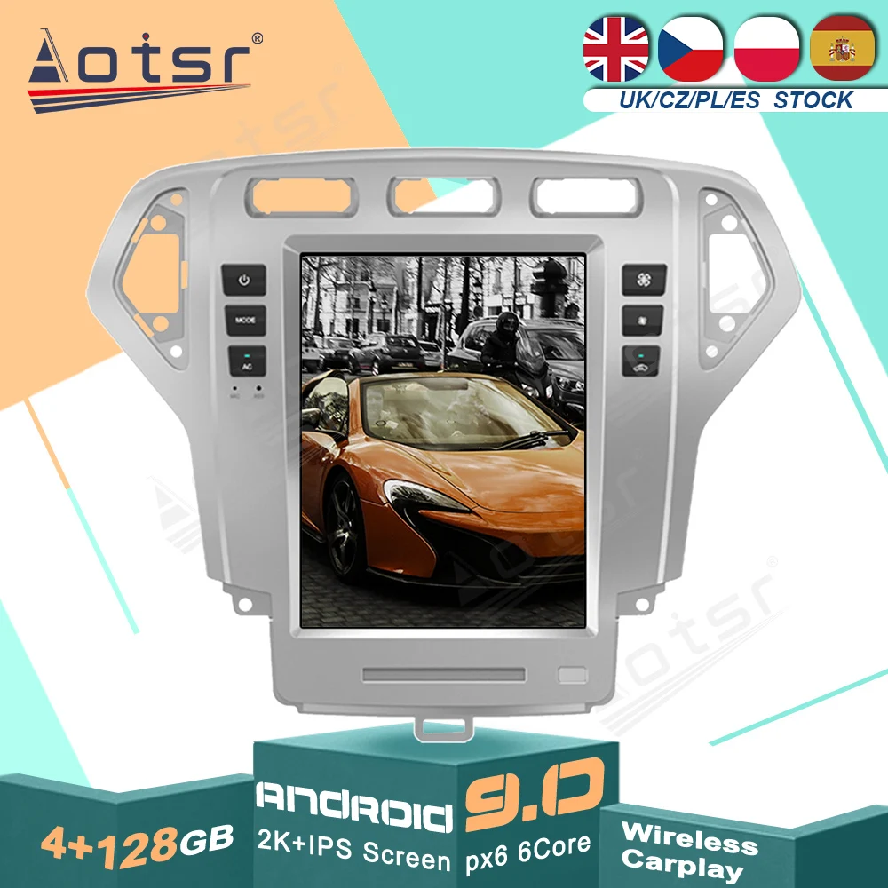 

Android 9 для Ford Fusion Mondeo 2007-2010 Tesla автомобильное радио GPS навигация мультимедийный плеер авторадио стерео экран головного устройства
