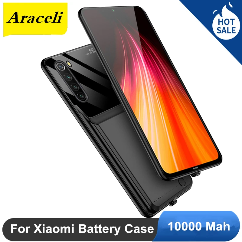 Araceli 10000 мАч для Xiaomi Redmi Note 8 Pro 8T K20 K30 чехол аккумулятора умный внешний