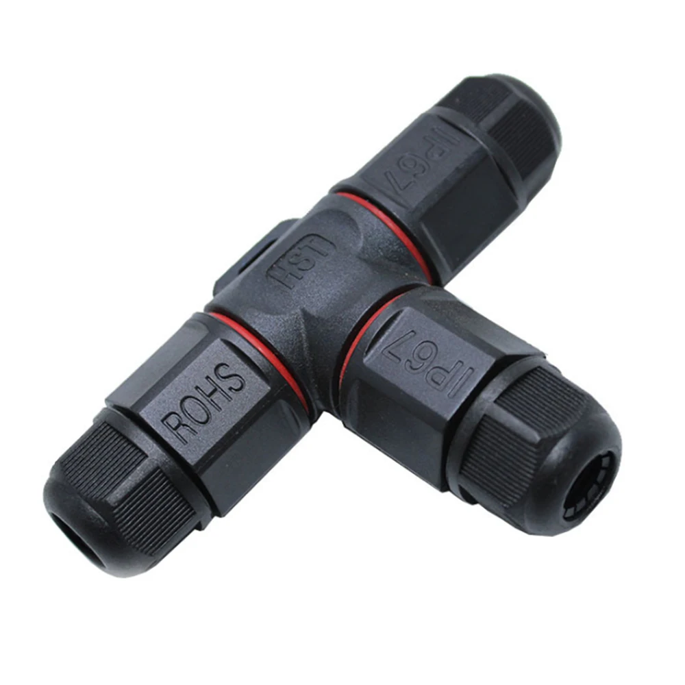 

High Quality IP67 3PIN T Type Waterproof Connector 250V 24A Quick Cable Gland Sleeve Connector