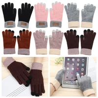 warm supplies women knitted waterproof winter glove full finger gloves windproof touch screen mittens