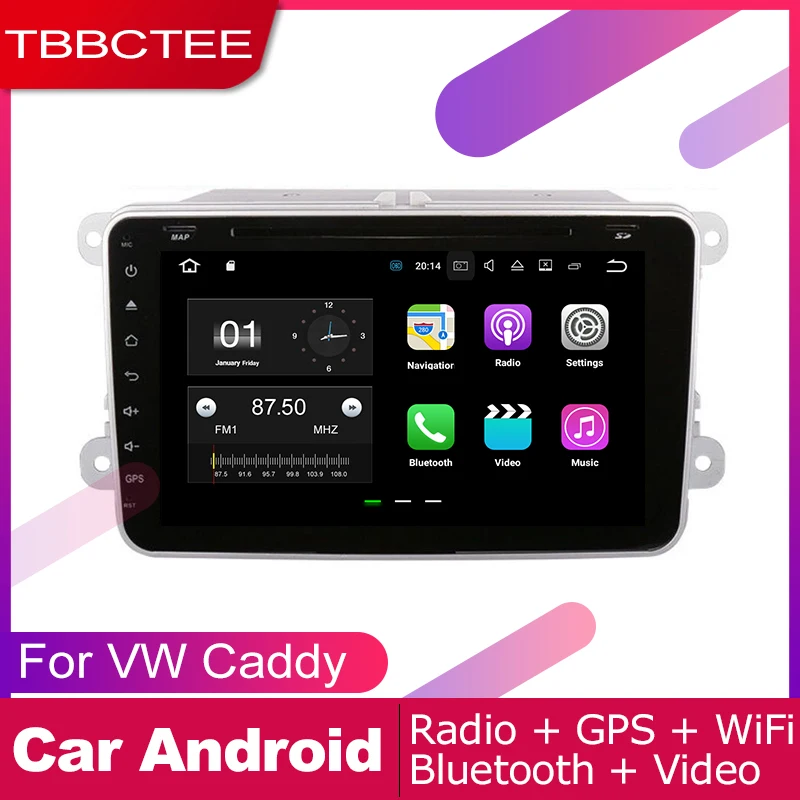 Автомобильный DVD плеер TBBCTEE 2 DIN GPS навигатор Navi для Volkswagen VW Caddy 2004 ~ 2013 Android
