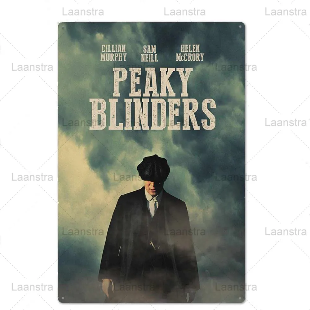 Металлическая жестяная вывеска Чехлы для телефона с принтами &quotострые козырьки: