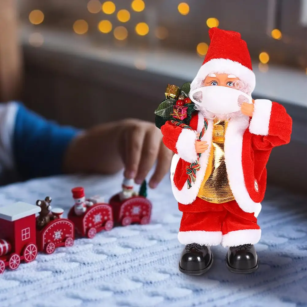 

Электрический Санта-Клаус, игрушки с музыкой, Рождественское украшение для дома, рождественские подарки для детей, Рождество 2022