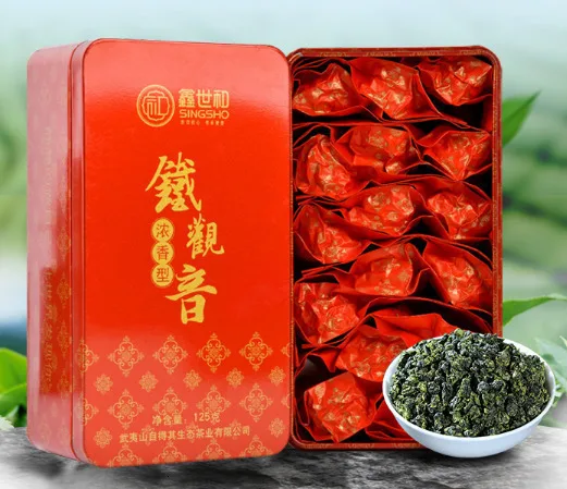Чай Anxi Tieguanyin в пакетиках, чай улун, китайский зеленый чай Tie guan yin, китайский освежающий чай для похудения