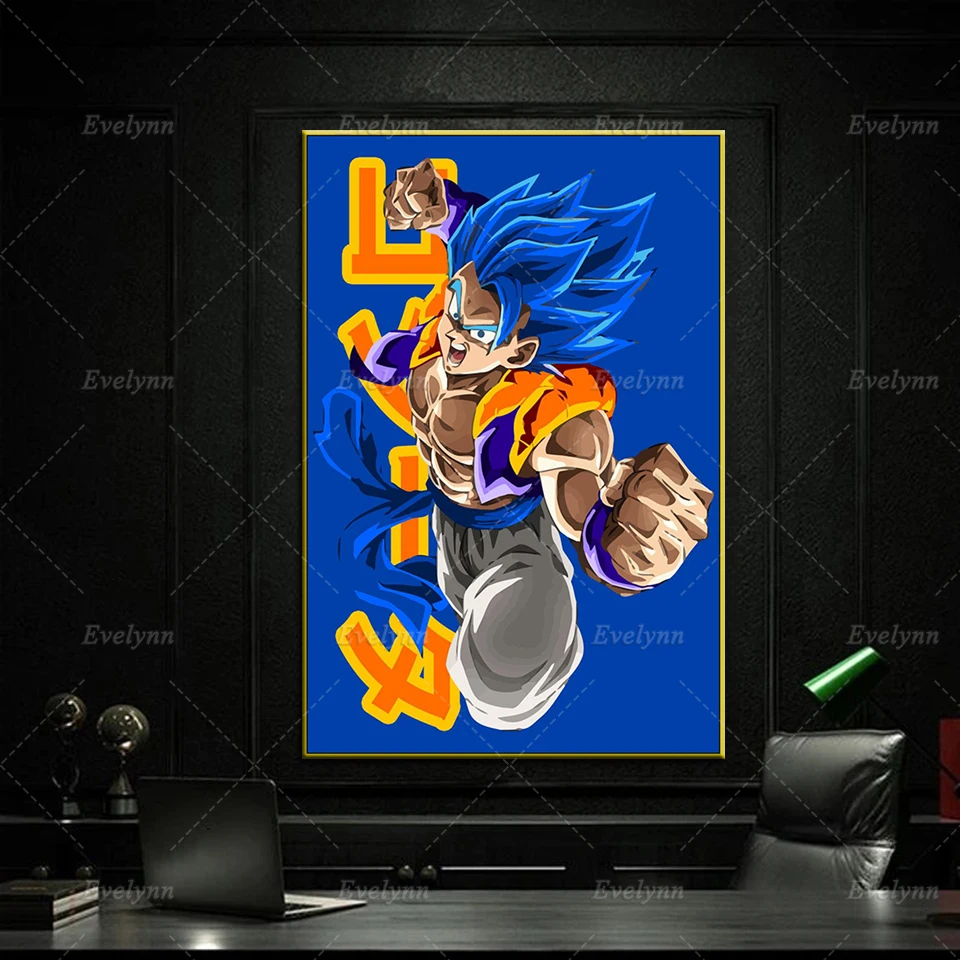 

Anime Dragon Ball Gogeta Pop Canvas Poster Nordic Home Bedroom Decor Prints Pictures Modern Living Room Cuadros Wall Painting