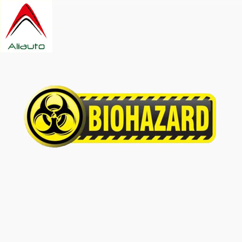 

Aliauto Personality Car Sticker Biohazard Sign Accessories Reflective Pvc Decal for Nissan Suzuki Peugeot Skoda Volvo,12cm*4cm