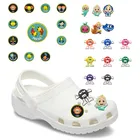 Подвески для обуви в виде созвездий, Зодиак, арбуз, Акула, аксессуары для обуви M  M, шоколадные бобы, 40-90 шт., украшение подарок для малыша