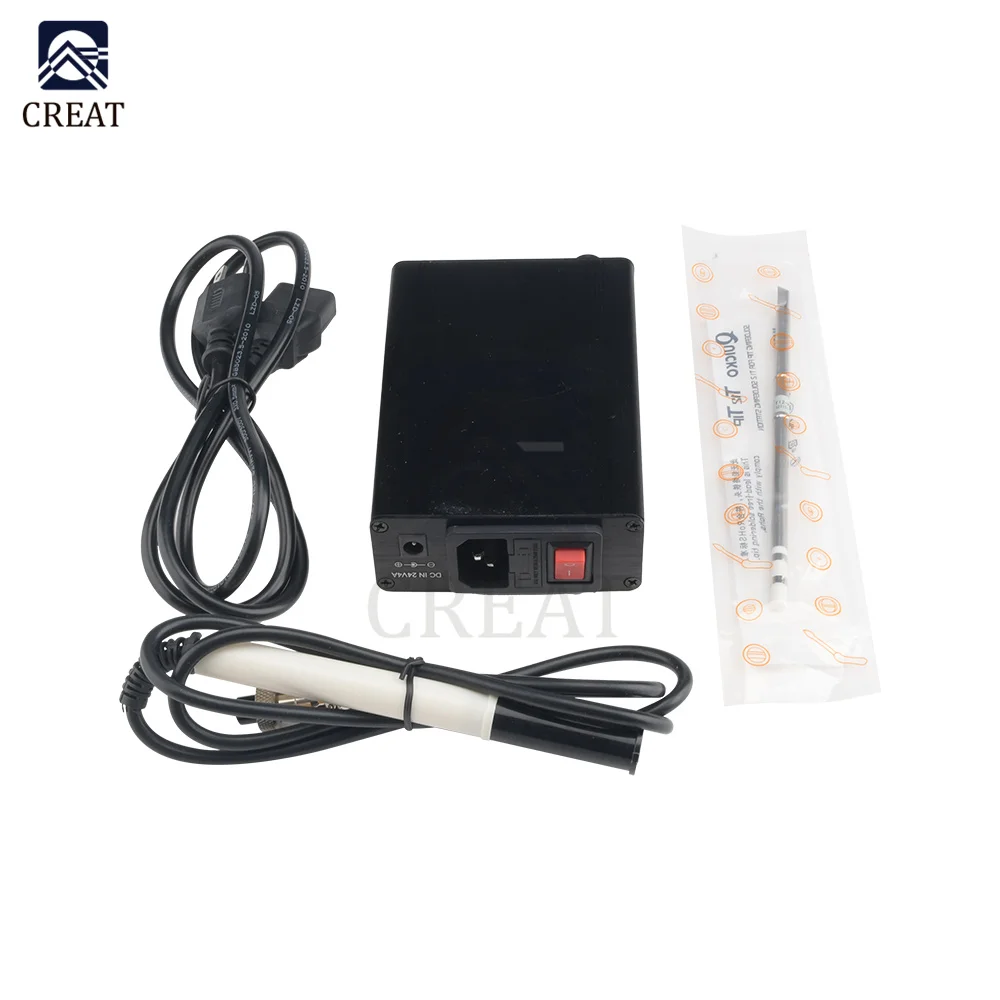 QUECOO T12-956 Soldering Digital Station Electronic Iron OLED 1.3inch with Black M8 Handle and T12 Tips | Электронные компоненты
