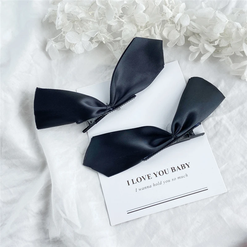 Женская шифоновая заколка-Пряжка черная вечерние лка-пряжка для волос аксессуар