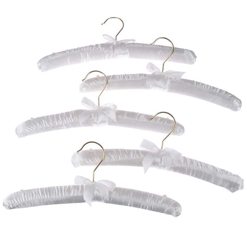 5 белых атласных мягких крючок-вешалка для одежды | Дом и сад