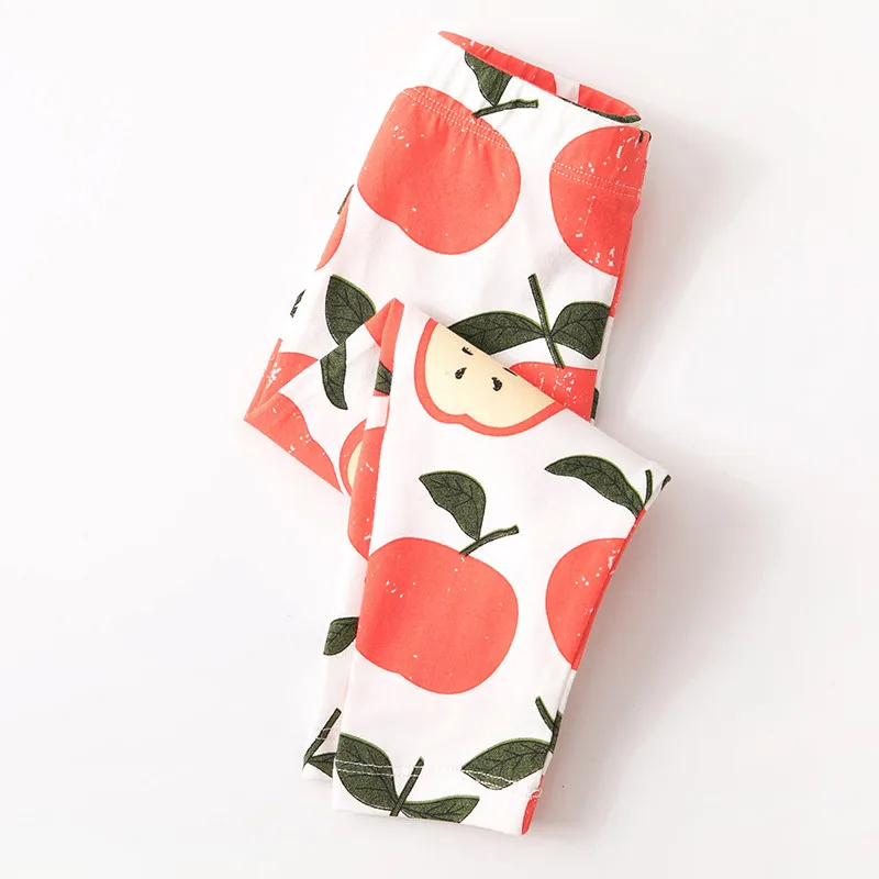 Jumping meter/детские леггинсы для девочек с изображением яблока демисезонные милые