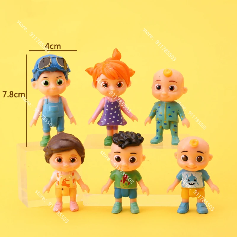 6 шт. Cocomelon игрушка JJ Friends &amp Family фигурок в упаковке-3-дюймовые игрушки | Игрушки и