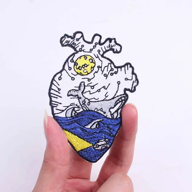 Патчи с цветами на руку патчи утюгом для одежды аппликации в виде сердца стиле
