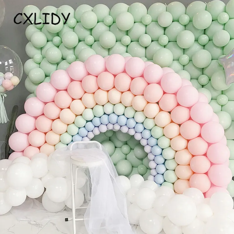 30 шт. воздушные шары макарон пастельные вечерние праздничные украшения для