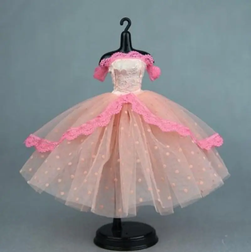 pink2 Модные аксессуары для кукол Blyth, белое Милое Свадебное платье для Kurhn Blyth Barbi, платье для кукол 1/6 - Цвет: pink2